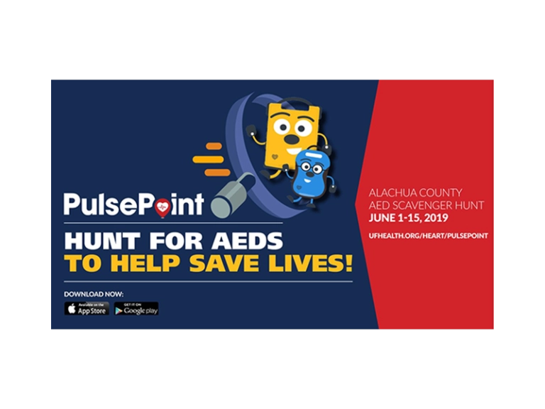PulsePoint UF Health AED Registry Hunt Contest.